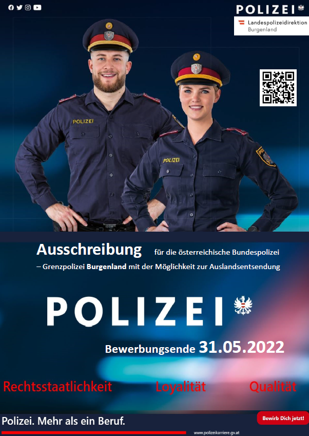 You are currently viewing Ausschreibung: Polizeidienst