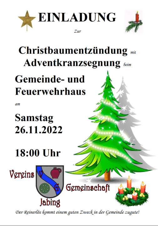 You are currently viewing Christbaumentzündung und Adventkranzsegnung 2022
