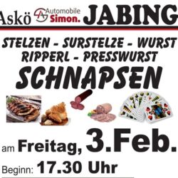 ASK Jabing: Schnapsen im Gh.Dörfl!